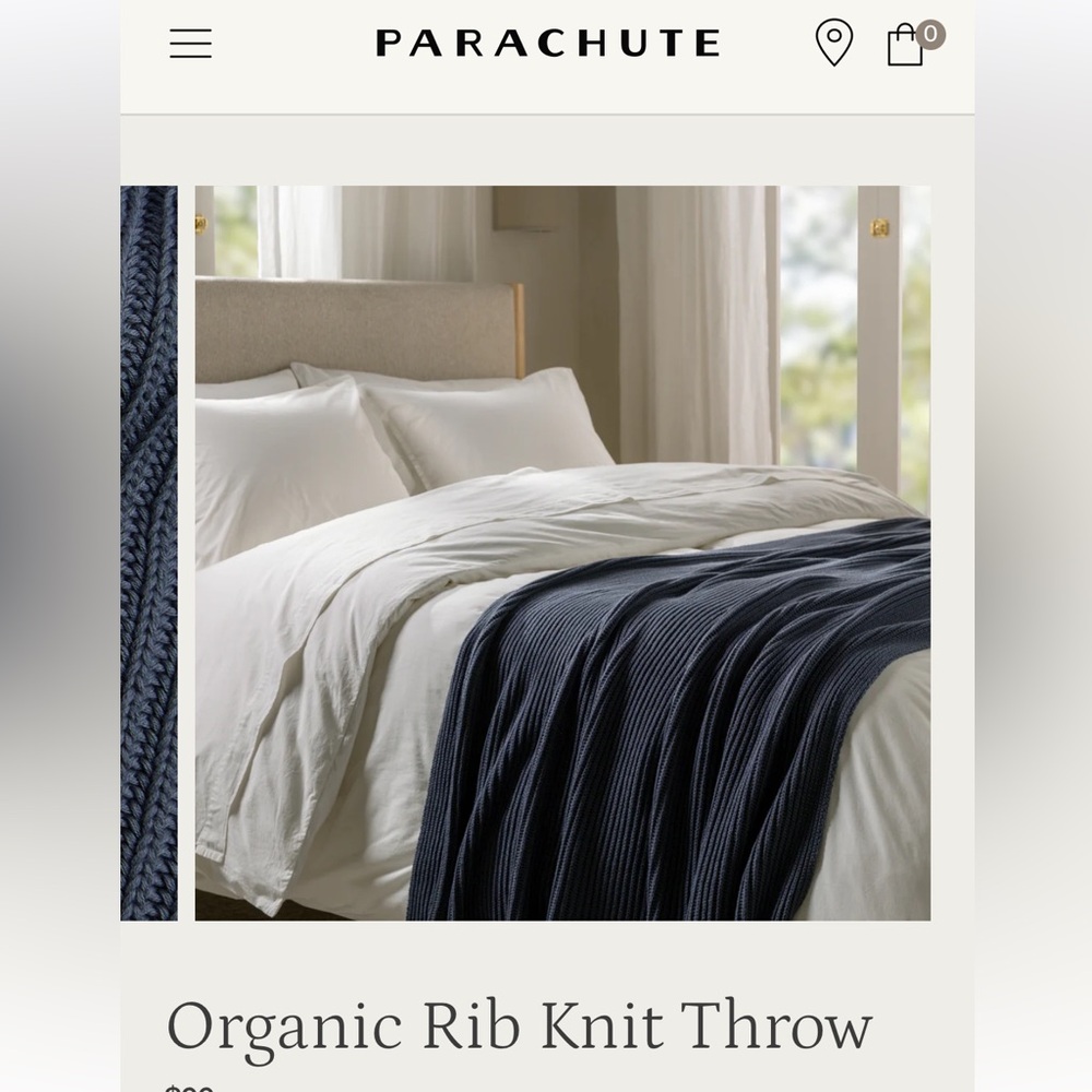 Parachute Rib Knit Throw - Thumbnail 3